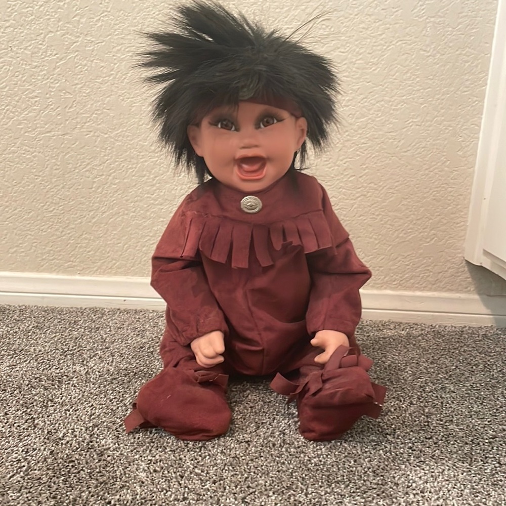 Porcelain beanbag doll